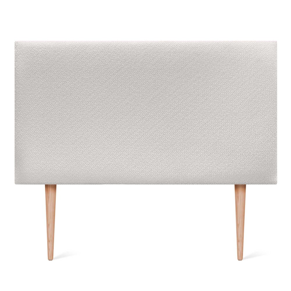 DHOME Luxury Edition Smooth Upholstered Headboard with Legs, Silver Nacar, 90 cm