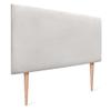 DHOME Luxury Edition Smooth Upholstered Headboard with Legs, Silver Nacar, 90 cm view 4