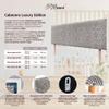 DHOME Luxury Edition Smooth Upholstered Headboard with Legs, Wall-Mounted, Sound-Absorbing, Tribal, 160 cm view 2