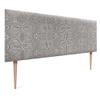 DHOME Luxury Edition Smooth Upholstered Headboard with Legs, Wall-Mounted, Sound-Absorbing, Tribal, 160 cm view 4