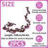 LaresDay 2-Piece Artificial Rose Garland Set, 4.9m (2x2.45m) view 2