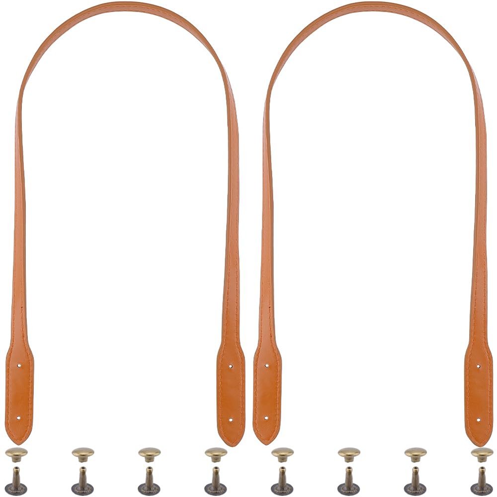 CALFOVERA 2 Pack 72cm Long PU Leather Handbag Straps
