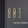 SHU 70 mm Nordic Brass House Number 7, Room Number for Home, Mailbox or Hotel view 2