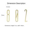 SHU 70 mm Nordic Brass House Number 7, Room Number for Home, Mailbox or Hotel view 3