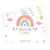 ALLY-MAGIC 12 Sets Rainbow Invitation Cards view 1