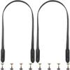 CALFOVERA 2-Pack 72cm Long PU Leather Purse Straps Black view 1