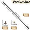CALFOVERA 2-Pack 72cm Long PU Leather Purse Straps Black view 2
