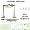 Chickwin Wedding Arch Curtain, Organza Draping, Grass Green, 80 x 800 cm view 3