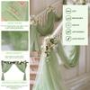 Chickwin Wedding Arch Curtain, Organza Draping, Grass Green, 80 x 800 cm view 4