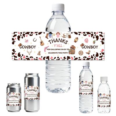 ANATTASOUL 30 Pack Waterproof Water Bottle Labels