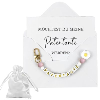 Dreamsolearoy Godmother Gift Set - Keychain, Greeting Card & Jewelry Pouch