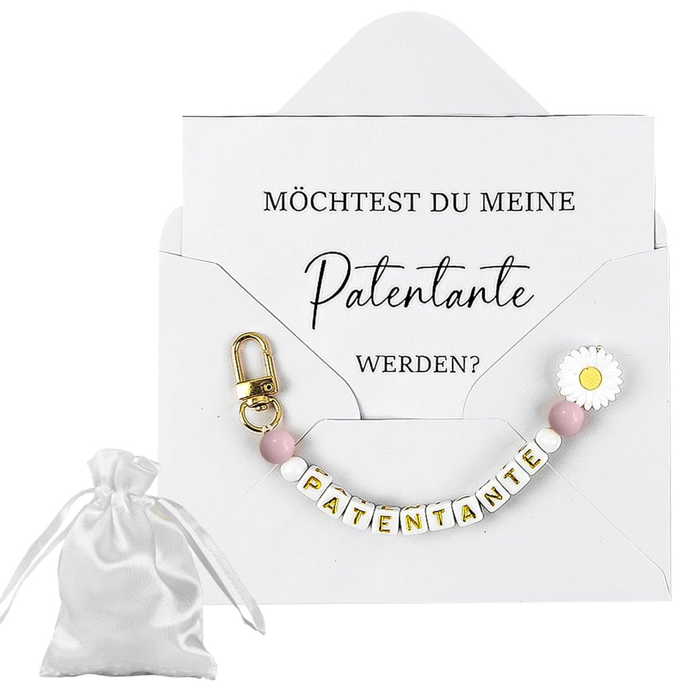 Dreamsolearoy Godmother Gift Set - Keychain, Greeting Card & Jewelry Pouch