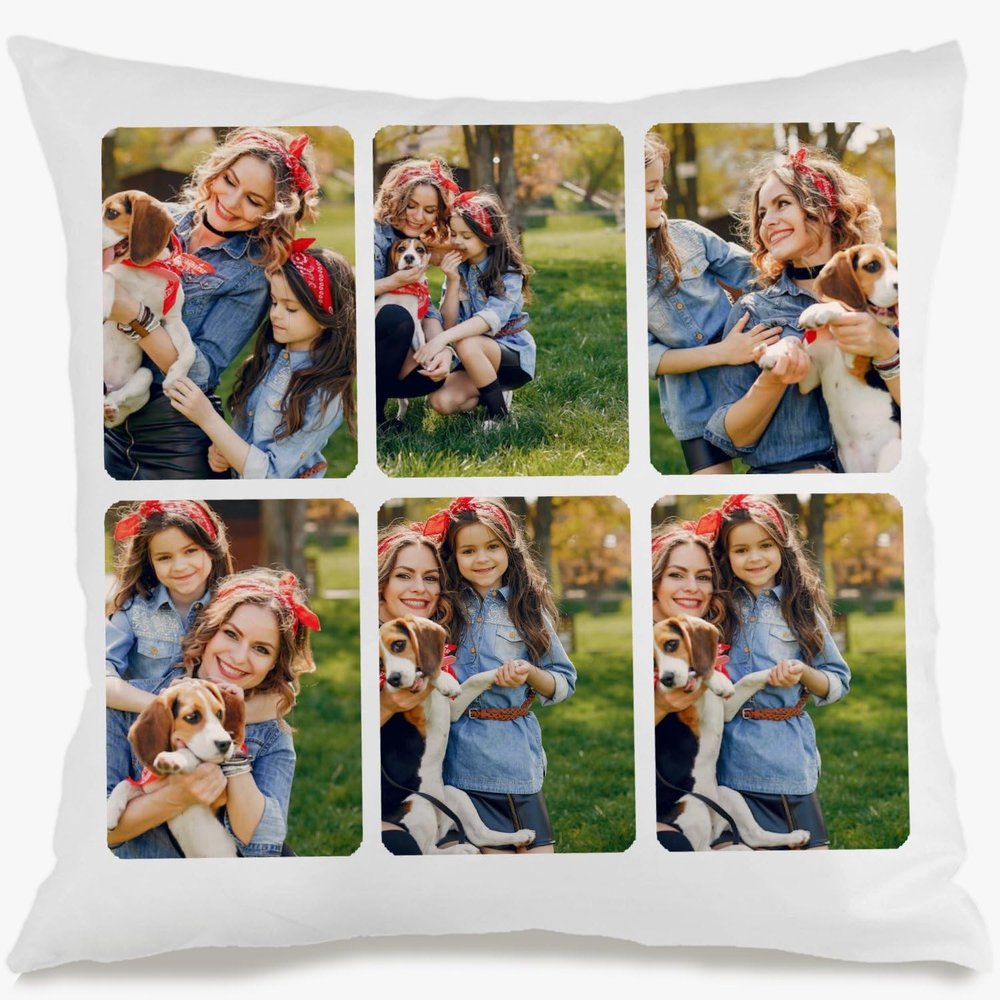 Personalized Photo Throw Pillow, 18 x 18 in