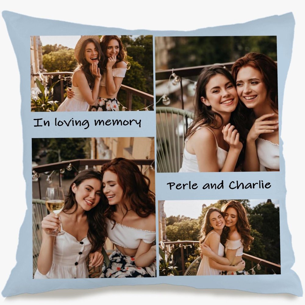 Personalized Photo Pillow, 18 x 18 in