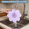 4-Pack Sunflower Silicone Coasters view 3