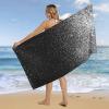 Dgsxynth Silver Glitter Beach Towel, 80 x 160 cm view 4