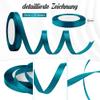 25 Meter Satin Ribbon Turquoise 10mm view 2