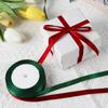 10mm Christmas Satin Ribbon - Dark Green view 4