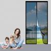 Magnetic Fly Screen Door Curtain, No Drilling, 93 x 214 cm, Black view 1