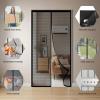 Magnetic Fly Screen Door Curtain, No Drilling, 93 x 214 cm, Black view 2