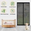 Magnetic Fly Screen Door Curtain, No Drilling, 93 x 214 cm, Black view 3