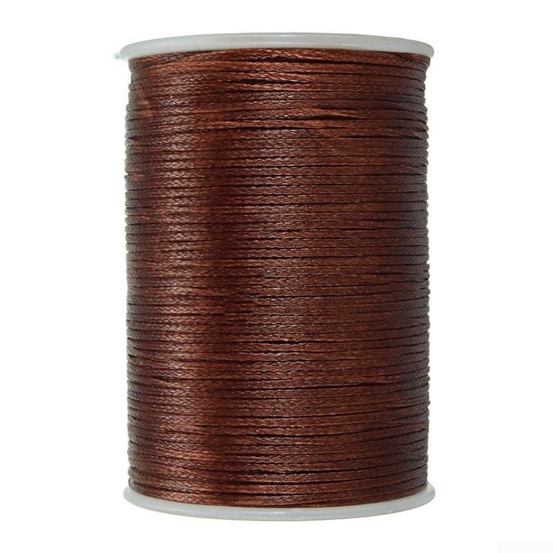 YJDOORPLAY Waxed Thread, 0.8 mm, 78 m for Leather, Sewing, Crafting