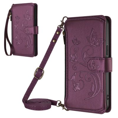 Zip Wallet Case for Samsung Galaxy X Cover 6 Pro, Red