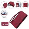 Zip Wallet Case for Samsung Galaxy X Cover 6 Pro, Red view 3