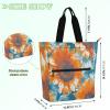Vintage Sunflower Children's Book Tote Bag with Zippered Pockets view 4