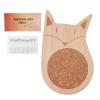 Pin Cushion with Charming Wooden Base view 1