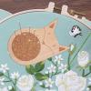 Pin Cushion with Charming Wooden Base view 3
