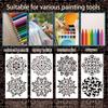 GOMAKERER 12 Sheet Mandela Painting Stencils view 3