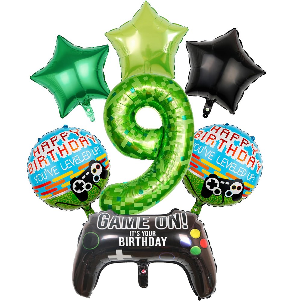 Koboko Pixel Balloon 9th Birthday Boy