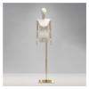 Female Dress Form Mannequin with Wooden Arms and Head, Adjustable 119.4–190.5 cm view 1