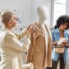 Female Dress Form Mannequin with Wooden Arms and Head, Adjustable 119.4–190.5 cm view 2