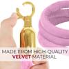 LQSYBHD 2-Piece Pink Velvet Rope with Hooks, 3.3 ft view 2