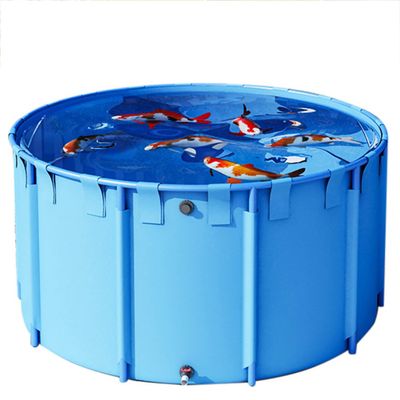 Foldable Round Koi Pond and Aquarium for Indoor and Outdoor Use