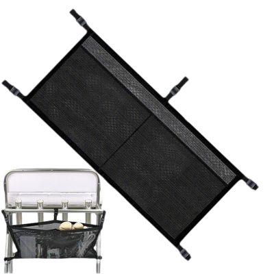 Boat Stowage Net Clothing Organizer, 3 Compartments, Adjustable Strap