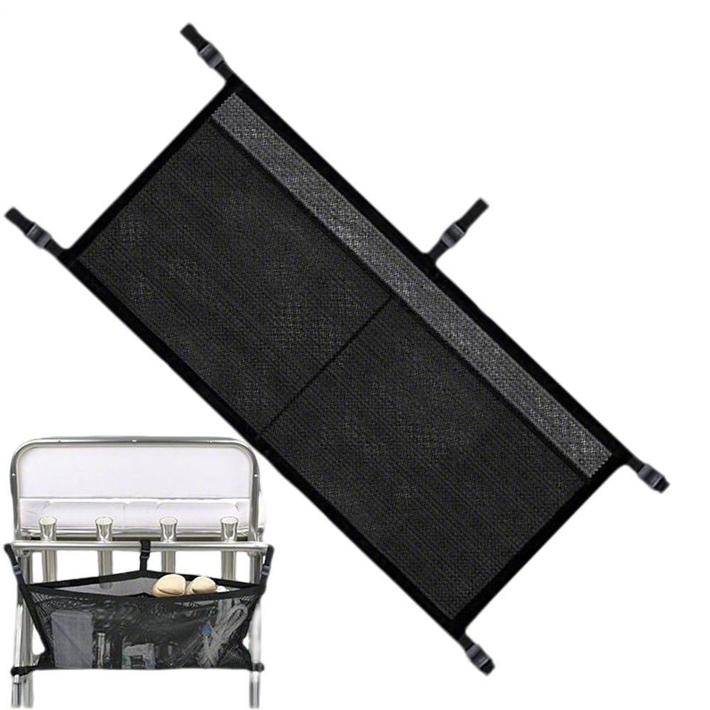 Boat Stowage Net Clothing Organizer, 3 Compartments, Adjustable Strap