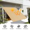 Breathable Sun Shade Sail 240 x 640 cm, Rectangular, 98% UV Protection, Sand Yellow view 3