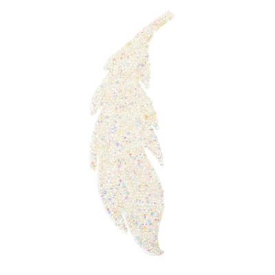 LOLIPPYY Leaf-Shaped Rhinestone Appliqué