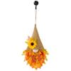 Outdoor Fall Gnome Light-up | Hangable Porch Garland with Artificial Flowers view 1