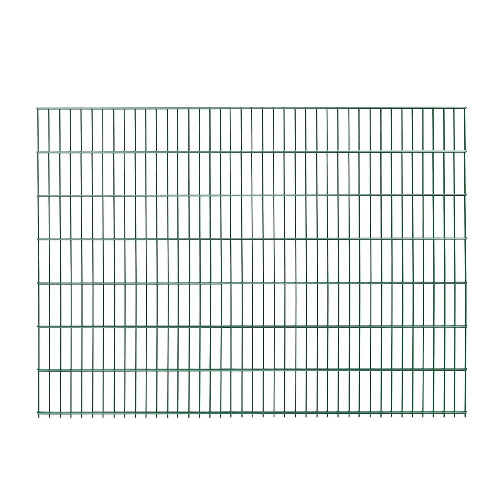25 Double-Wire Mesh Fence Panels (50 Meters) | Height 143 cm | Green | Galvanized & Powder-Coated | UV- and Weather-Resistant | Industrial Quality