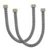 LIFKICH 2-Piece Stainless Steel Water Heater Connection Hoses, 1/2-Inch Flexible Corrugated Pipes view 1
