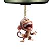 Bollisate Rearview Mirror Pendant - 2D Monkey Car Decoration view 1