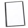 Warmhm A4 Black Foldable PVC Menu Folder with Durable PU Cover view 1