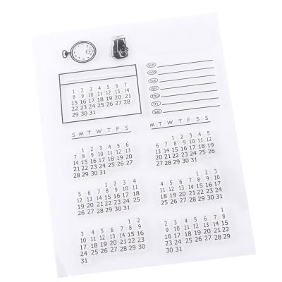 BAOFUYA Transparent Silicone Stamp Set for Scrapbooking