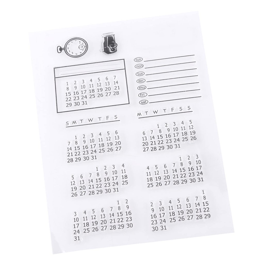 BAOFUYA Transparent Silicone Stamp Set for Scrapbooking
