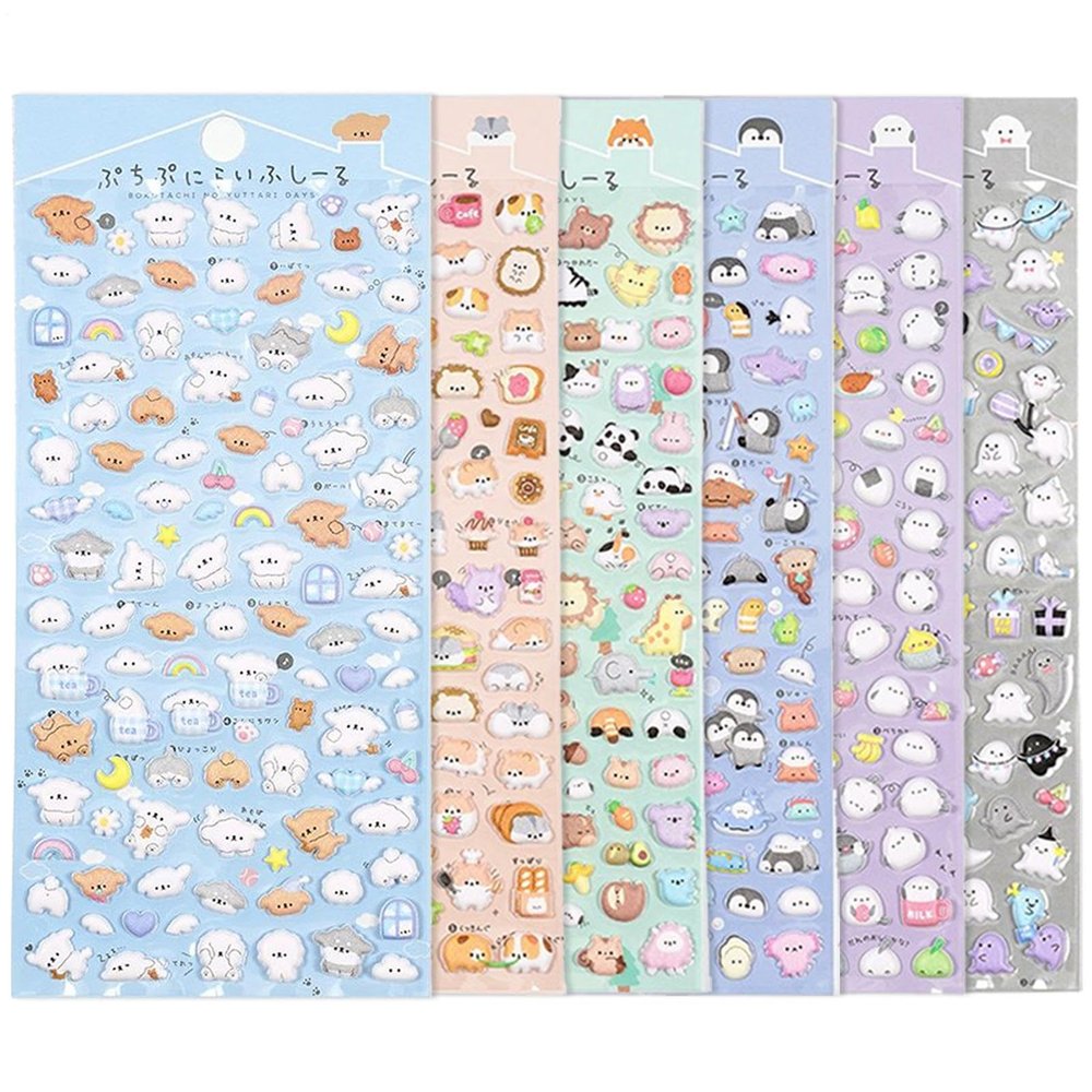 Cute 3D Stickers Set for Kids
