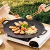 Korean Grill, Round Nonstick Induction Pan & Flat Grill, Portable BBQ view 4